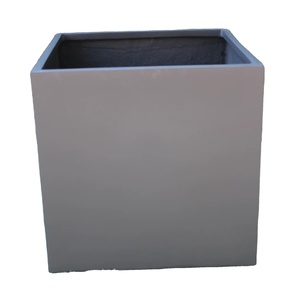 Best Selling New Arrival KNT Modern Luxury <b>Brown</b> FRP Unbreakable Lightweight Floor Garden Plant Pots Rough Finish Flower Pots - Product Image 1