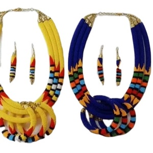 Collares de Cuentas de Vidrio Hechos a Mano Personalizados, Pendientes a Juego, Personalización para Diseñadores de Joyería para Reventa - Product Image 1