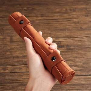 Juego de Ajedrez Portátil de Alta Calidad y Duradero para Exteriores, Tablero de Viaje Enrollable de Cuero PU de Lujo, Backgammon Plegable Hecho a Mano - Product Image 5