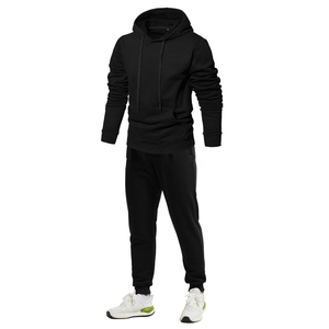 Conjunto Deportivo con Capucha para Hombre, Color Amarillo, Manga Larga, Color Sólido, Informal, para Otoño, Transpirable, 100% Algodón, Corte Regular, con Bolsillo Lateral - Product Image 2