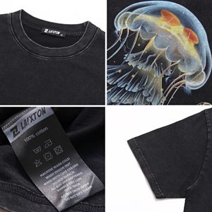 Men <b>Drop</b> Arm Tee Oversized Boxy Fit Short Sleeve Cotton Casual Streetwear Loose Fit Graphic Print Top top mens oversized boxy - Product Image 4