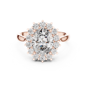 925 Sterling Silver Oval Cut Moissanite <b>Diamond</b> <b>Ring</b> Wholesale Fine Jewelry Manufacturer Custom OEM - Product Image 1