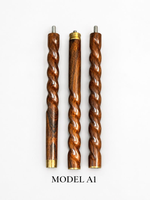 Canne de marche en métal avec poignée Cobra, canne artisanale en bois torsadé pour gentleman, canne vintage à tête de serpent, canne décorative en bois