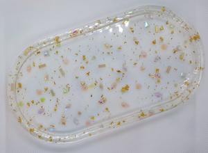 Bandeja de Resina Transparente, Bandeja de Resina de Alta Transparencia para Organización Minimalista del Hogar, Plato de Servicio al por Mayor - Product Image 3