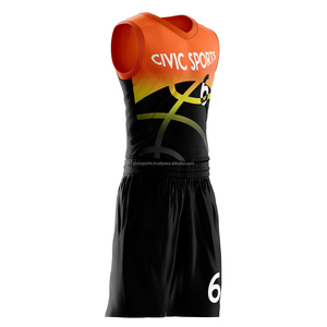 Tenues de basketball par sublimation : T-shirts, débardeurs, uniformes d'équipe, maillots unisexes, ensembles personnalisés, respirants, grandes tailles, avec broderie - Product Image 6