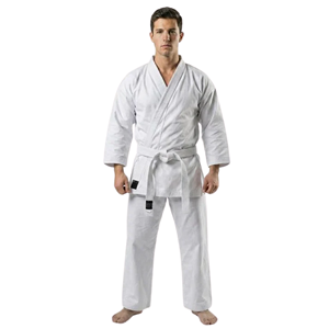 Uniforme de judo bleu 100% coton respirant, coupe régulière, unisexe adulte, vêtements d'arts martiaux - Product Image 6