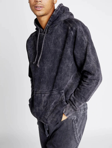 Men's Winter Acid Sunfaded Wash <b>Soft</b> Organic Cotton Fleece Oversized Streetwear <b>Hoodies</b> & Sweatshirts - Product Image 5