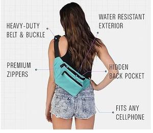 กระเป๋าคาดเอวหนังแท้ RABUSH SPORTS รุ่น Retro ขนาด 50-70 ลิตร สีพื้น ซิปพิมพ์โลโก้ กระเป๋าเดินทางแบบสะพายเอว บริการ OEM ลดราคาพิเศษ - Product Image 2