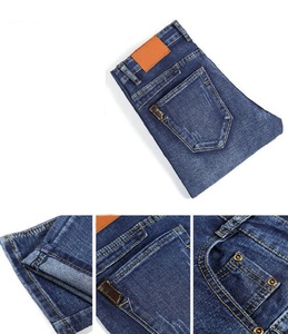 Jeans Rectos Lavados para Hombre, Diseño Personalizado, Duraderos, de Alta Calidad, Otoño-Invierno, Transpirables, Antiarrugas, de Secado Rápido, Corte Regular - Product Image 6