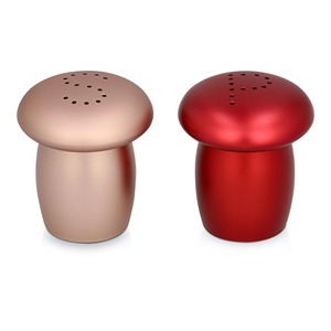 Juego de salero y pimentero metálicos multicolor, sencillos, para uso en la cocina, para mantener las especias básicas a mano mientras cocina y sirve. - Product Image 5