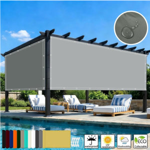 Persiana Exterior Motorizada con Sistema de Riel Automático Resistente al Viento para Balcón, Protección Contra Lluvia y Sol - Product Image 1