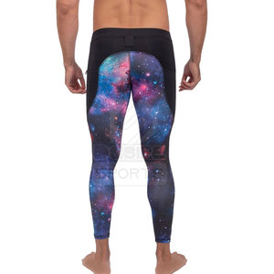 Leggings pour hommes de haute qualité, taille élastique, séchage rapide, compression, vêtements de sport, course à pied, fitness, logo personnalisé, vente en gros, faible MOQ - Product Image 2