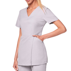 Uniforme de Trabajo para Spa, Túnica Cruzada, Nueva Ropa de Trabajo, Uniforme de Esteticista para Mujer - Product Image 5