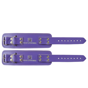 สายรัดข้อเท้าหนังแบบหนาพร้อมหัวเข็มขัดปรับได้ - อุปกรณ์ยึดสายเคเบิลสำหรับการฝึกความแข็งแรงของร่างกายส่วนล่างระดับมืออาชีพ - Product Image 1