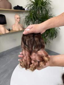 Extensiones de Cabello Humano Virgen Vietnamita Rizado Marrón Cobre con Cierre, Doble Trama, Remy, Doble Tejido a Máquina - Product Image 5