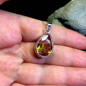 Colgante de Plata de Ley 925, colgante de piedras preciosas de alta calidad, colgante Vintage, joyería hecha a mano, regalo de aniversario para ella - Product Image 2