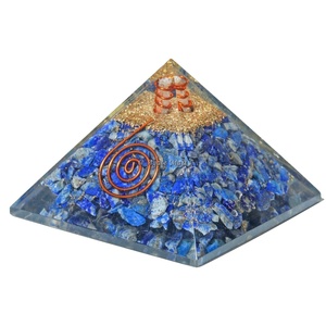Meilleures ventes de puces de quartz rose naturel Pyramide d'orgone Générateur d'énergie positive Cadeau Reiki Guérison Cristal Artisanat Acheter en Inde - Product Image 5