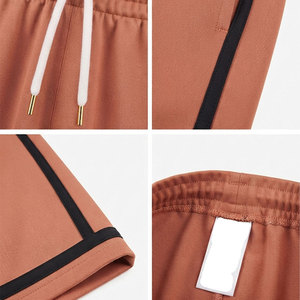 Pantalones Cortos de Baloncesto Color Durazno Oscuro para Hombre, Nueva Llegada 2026, Tela Ligera, Costuras Reforzadas, Ropa Deportiva Estética - Product Image 4