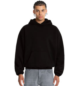 Sweat-shirts streetwear de haute qualité avec logo personnalisé, 100% coton molletonné, épais, lourds, à capuche, surdimensionnés, pour hommes, ODM - Product Image 3