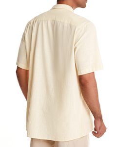 เสื้อเชิ้ตผู้ชายไซส์ใหญ่สั่งทำโลโก้ได้ ขายส่ง เสื้อเชิ้ตสีพื้นทรงโอเวอร์ไซส์สำหรับผู้ชาย - Product Image 3