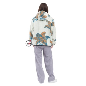 Venta al por mayor de moda personalizada de alta calidad suave Shell polar cremallera peso pesado cálido frente Streetwear transpirable suave hombres invierno - Product Image 6