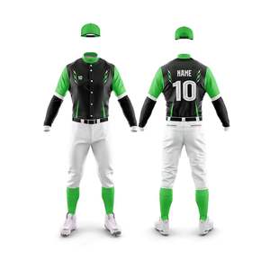 Uniformes de Béisbol/Sóftbol Estampados al por Mayor, 100% Poliéster, para Hombre, Colores y Logotipo Personalizados, Jersey Transpirable de Secado Rápido, Precio Económico - Product Image 6