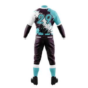 Ensemble de maillots de baseball et de softball unisexes personnalisés, respirants, à manches courtes, antibactériens, imprimés, protection UV, anti-humidité - Product Image 3