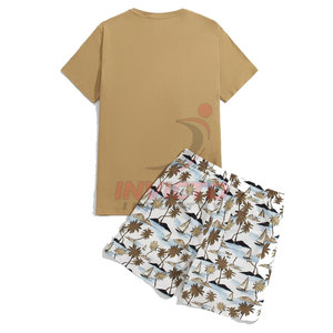 Premium Casual T Shirt & Shorts Set For Men Breathable Fabric Comfortable Fashion Collection T Shirt & Shorts Set - Product Image 2