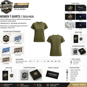 Camisetas Personalizadas para Mujer con Cuello Redondo, Diseño Personalizado, Nuevo Diseño Ecológico, Teñido Liso, Ropa Casual - Product Image 6