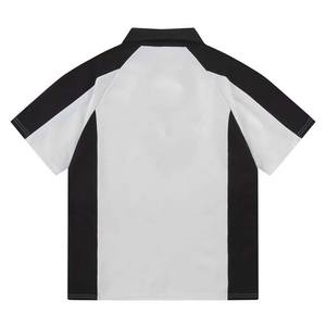 Camisetas Polo de Alta Calidad para Hombre, Diseño Personalizado en Algodón Grueso, Cierre de Cremallera de un Cuarto, Color en Contraste, Talla Grande - Product Image 4