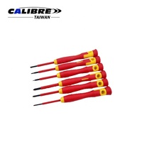 TAIWAN CALIBRE VDE Tools 6pc Set Obeng Presisi Berinsulasi untuk Teknisi Listrik Ujung Magnetik Kotak Keras Dioperasikan Manual OEM Garansi 1 Tahun