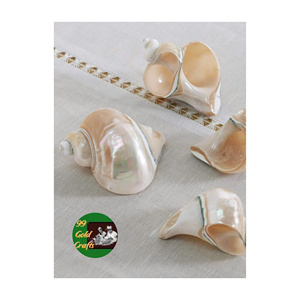 Prix d'usine Vietnam Tropical Luxury Napkin Ring Coastal Hotel Dining Elegant Conch Shell Mirror Eco-Friendly Handmade 10ml - Product Image 5