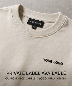 เสื้อยืดโอเวอร์ไซส์ผ้าถักพิมพ์ลายโลโก้สั่งทำพิเศษ แบรนด์ส่วนตัว ผ้าฝ้าย 100% 240 GSM ระบายอากาศได้ดี สไตล์สตรีทแวร์ พิมพ์ซิลค์สกรีน - Product Image 5