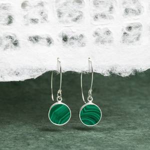 Green Natural White Labradorite Heat Treated Jade Drop <b>Earrings</b> Wholesale 925 Sterling Silver Peace Handmade Certified Trendy - Product Image 1