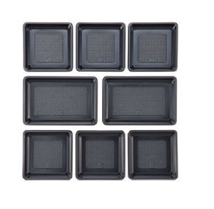 Platos Cuadrados de Melamina Negra Ecológicos de Diseño Moderno al por Mayor, Platos para Servir Postres, Platos para Bodas y Fiestas - Product Image 3