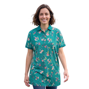 Último Diseño en Camisetas Polo Estampadas para Mujer, Ligeras, de Algodón, Casuales y Ajustadas, para Verano y Uso Diario de BD - Product Image 2