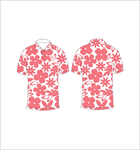 Camisa Polo con Estampado Floral Coral para Hombre, Sublimación Personalizada, Manga Corta, Verano, Casual, Transpirable, Ligera, para Golf - Product Image 6