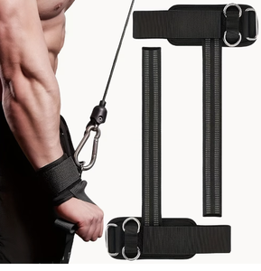 High Quality Non-Slip Weightlifting Wrist <b>Straps</b> with for Closure Neoprene Padded D-Rings Unisex for Gym Training - Product Image 1