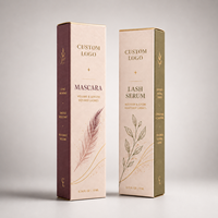 Boîte en papier cosmétique personnalisée écologique, emballage en carton pour mascara, emballage en papier pour sérum pour cils, boîte d'emballage de luxe