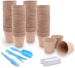 Pots et gobelets en pulpe biodégradable moulée, très demandés, pour semis de légumes en pépinières commerciales, en vrac, modèle 2026 - Product Image 1
