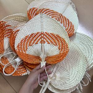 พัดไม้ไผ่ธรรมชาติ – พัดงานแต่งงานทอมือแบบกำหนดเองพร้อมป้ายชื่อ ของชำร่วยงานแต่งงานฤดูร้อน ของตกแต่งงานแต่งงานริมชายหาด และของตกแต่งผนังบ้าน - Product Image 1