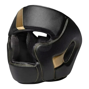 Casque de boxe professionnel respirant en cuir blanc perforé, protection intégrale, portable, avec ventilation pour le sparring - Product Image 3