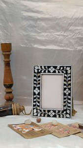 Premium Bone Inlay Wooden Photo <b>Frame</b> Handmade Mosaic Custom Modern Classic Decorative Portrait Display <b>Frame</b> Home Decor - Product Image 5