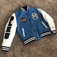 Nouvelle veste de baseball universitaire personnalisée pour femme, veste universitaire à manches longues, épaules tombantes, 100 % laine