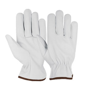 High Quality X-Large Heavy Duty Cowhide Leather Work Gloves for Drivers Truck Driving Warehouse - Product Image 1