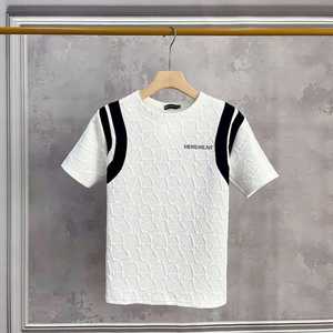 Casual Men's T Shirt Round Neck <b>Foam</b> Fabric Color Contrast Sleeves Quick Dry 160gsm - Product Image 5