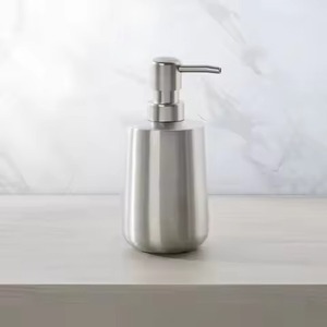 Decorative Countertop Metal <b>Soap</b> Dispenser Bottle With Polished Look Pump Refillable Liquid <b>Soap</b> <b>Holder</b> Bathroom - Product Image 4