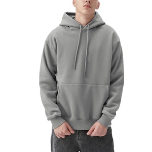 Sudadera con capucha de gran tamaño de invierno de algodón 100% de calidad superior Diseño de hombro caído con alto peso para hombres de BD - Product Image 1