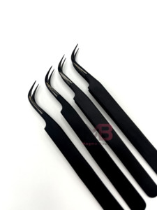 Pinzas para Pestañas Lash Plus Anticorrosivas, Duraderas, con Puntas Precisas sin Espacios, Punta de Fibra Delgada - Product Image 6