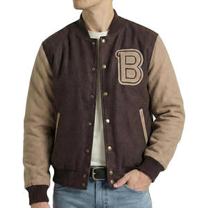 Mens Hotline Miami Varsity Letterman Fashion Wool Bomber Slim Fit Casual <b>Warm</b> Boys College Baseball Jacket - Product Image 1